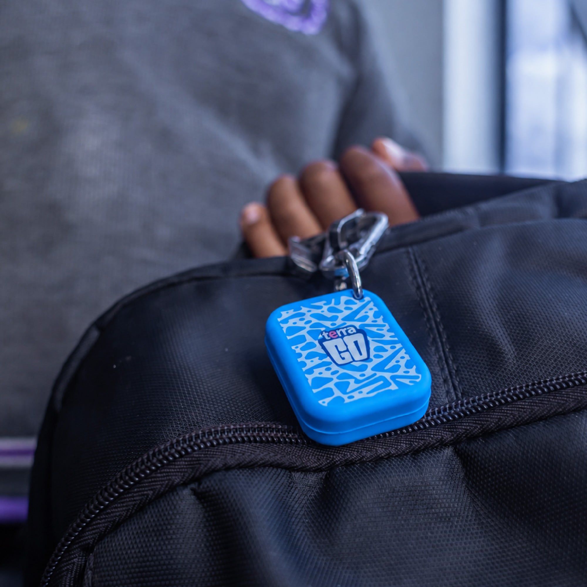 Terra Go Bag Tag Ruby Blue